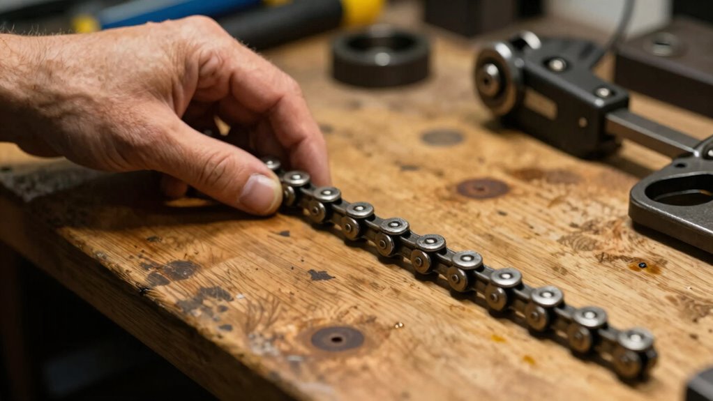 adjust chain slack tension