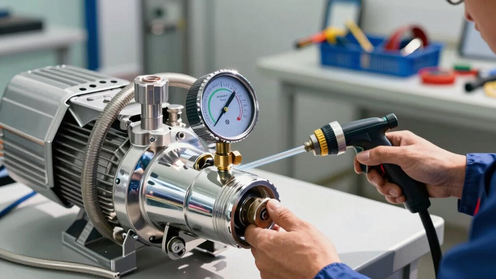 adjust pressure and flow