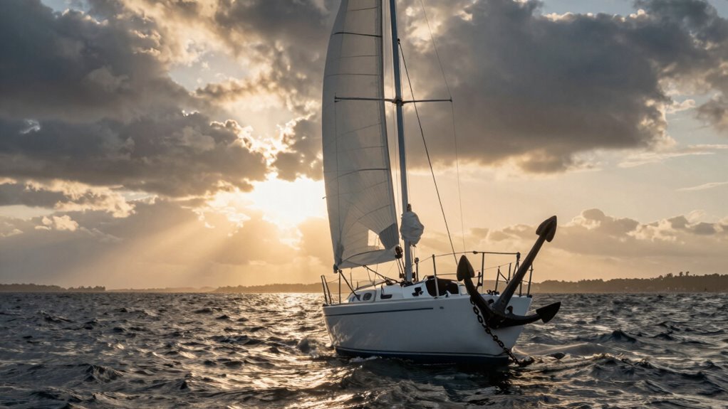 adjusting anchor for shifting winds