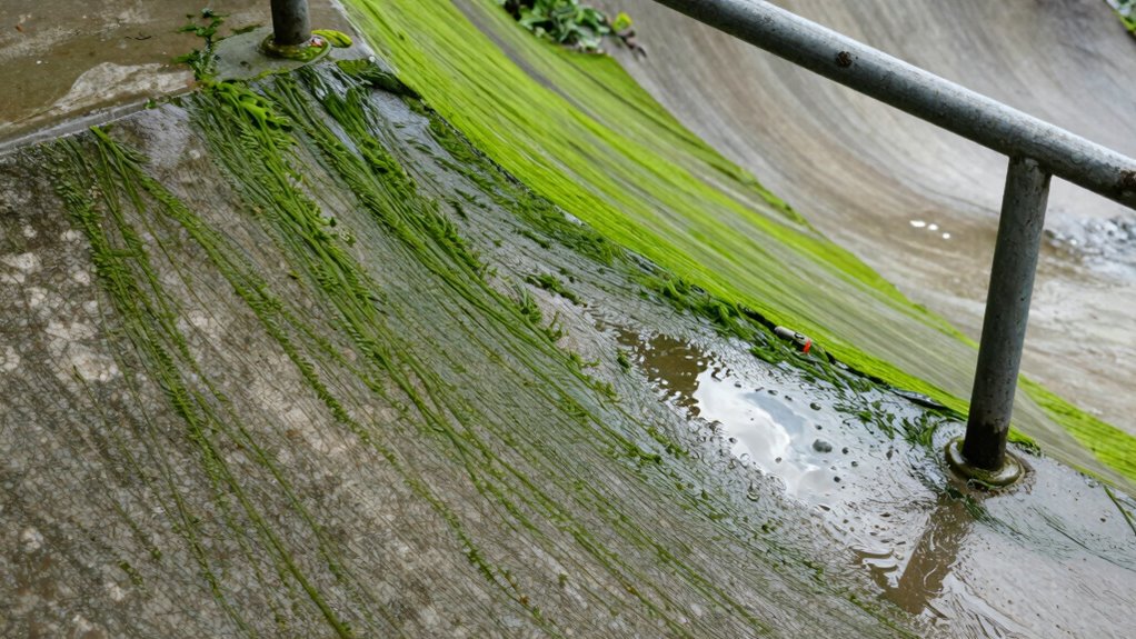 algae causes ramp slips