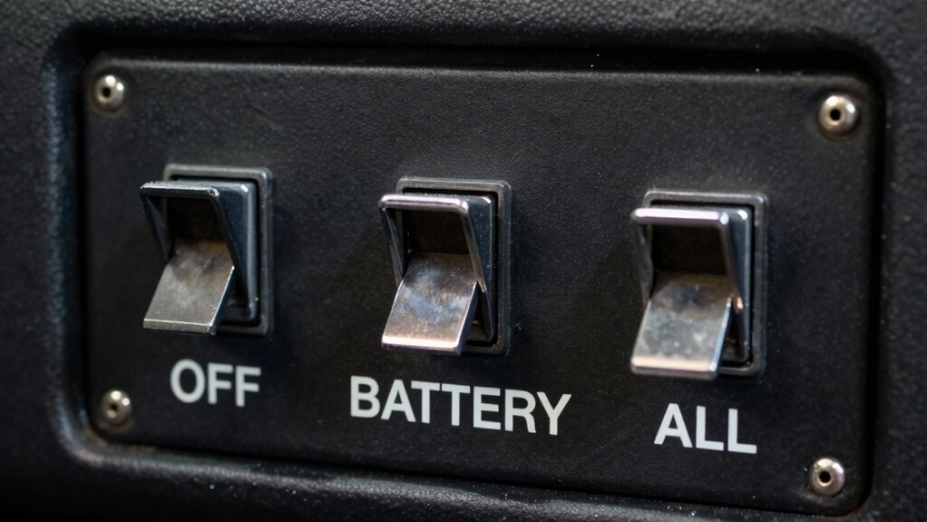 battery switch positions and functions