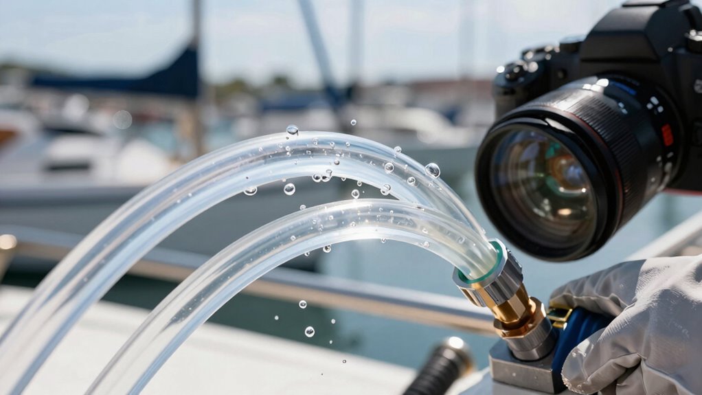 bleed air from water system