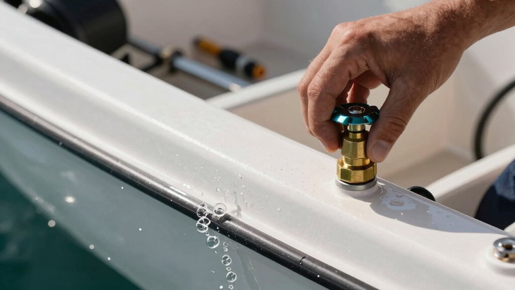 bleeding boat water lines