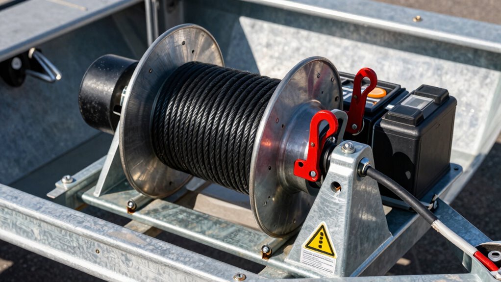 boat trailer winch safety