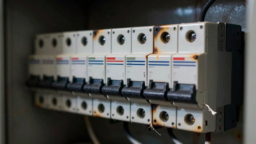 breaker overheating warning signs