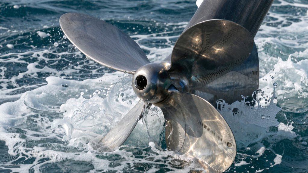 cavitation damages propellers quickly