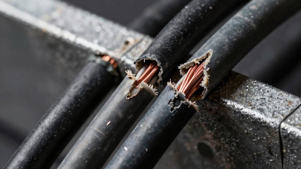 chafe points damage wiring