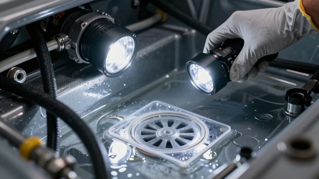 check bilge and drains