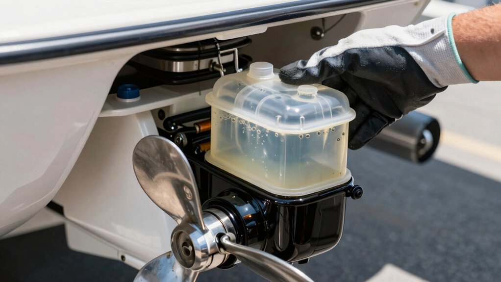 check oil inspect drain safely