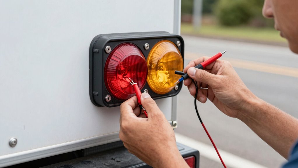 check trailer lights thoroughly