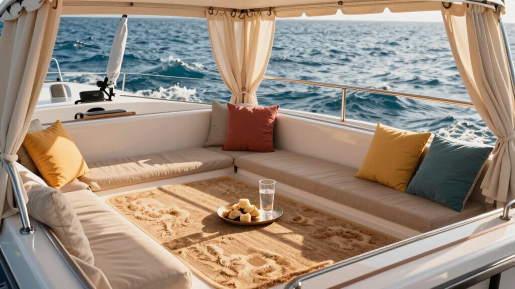 comfortable stable shaded deck