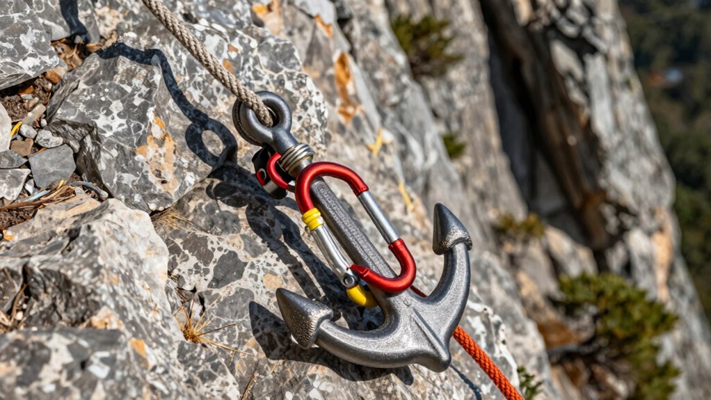 compact rescue anchor setup