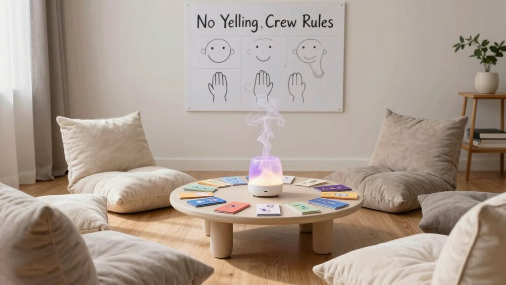 create calm focused space
