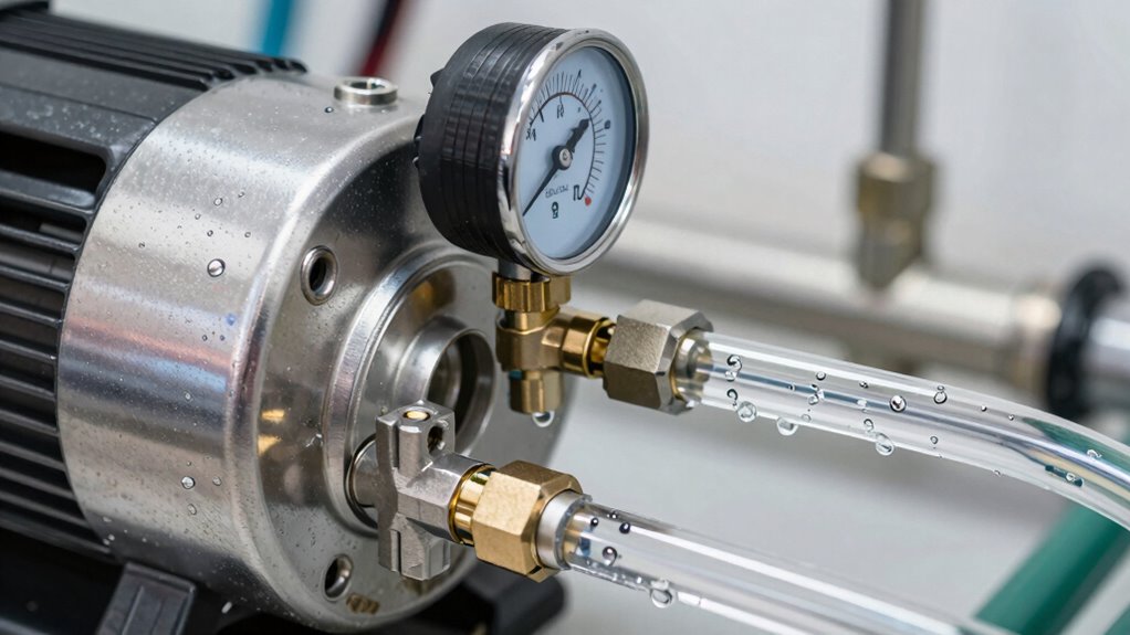 detect leaks or air blocks