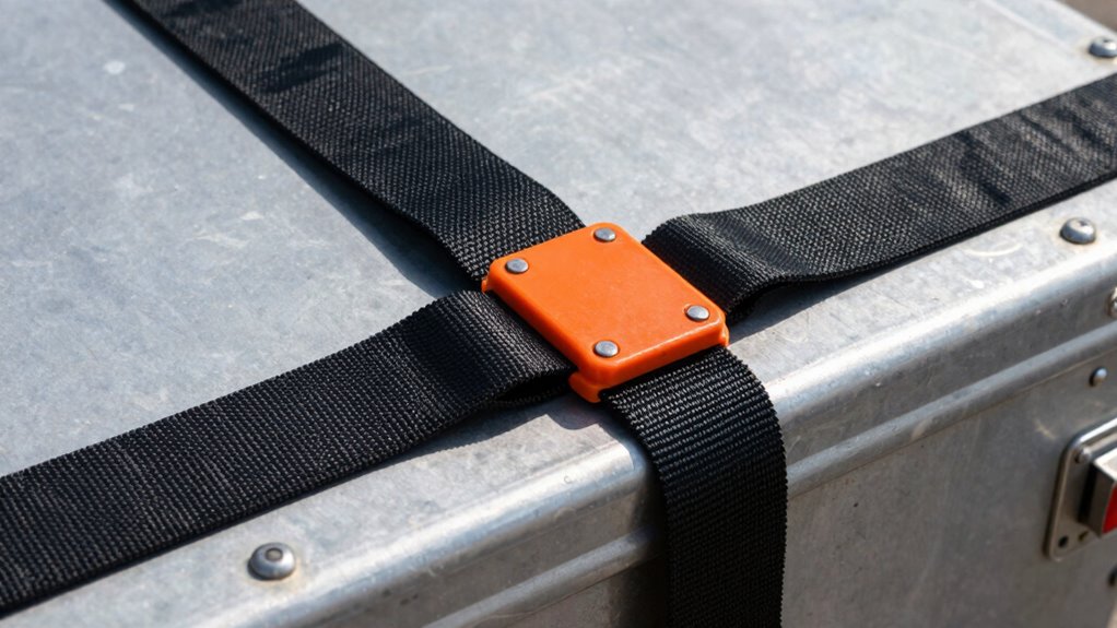 evenly tense straps securely