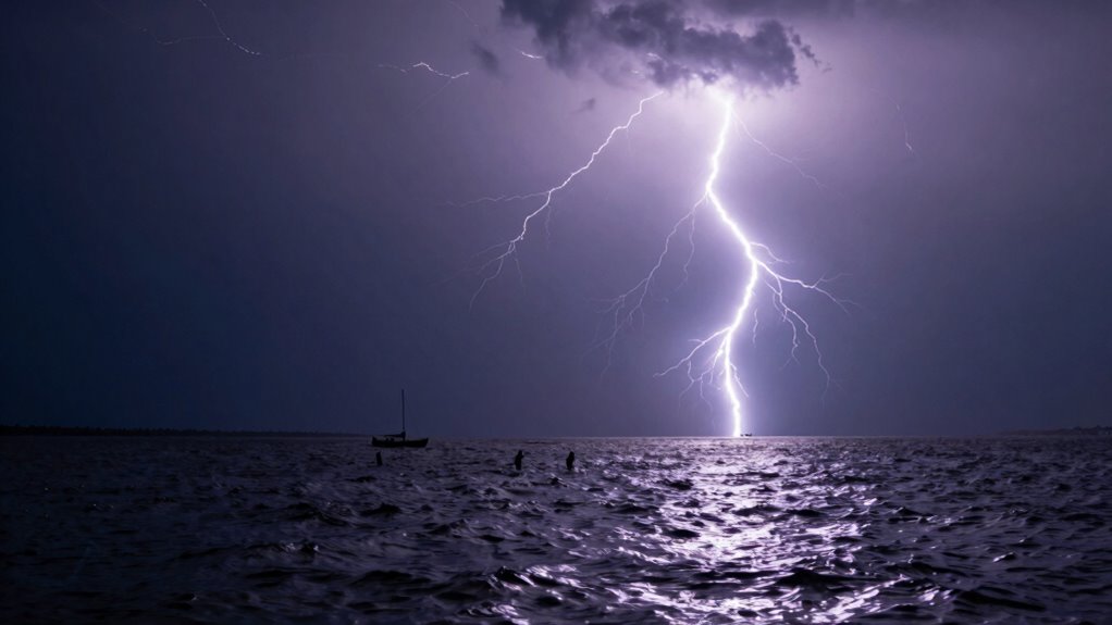 exit water at lightning