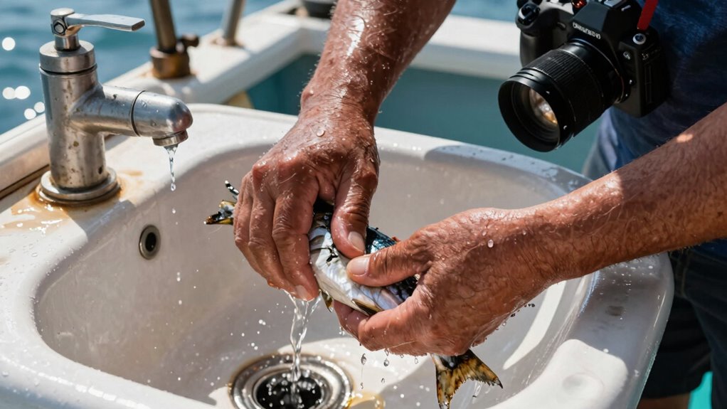 fish odor persists despite washing