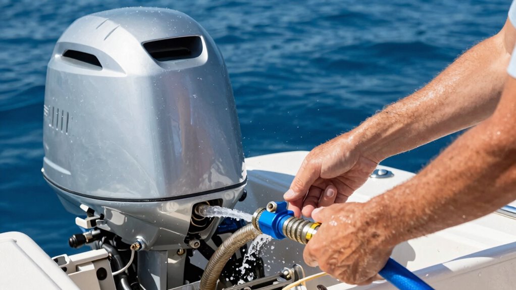 flush engine to prevent corrosion