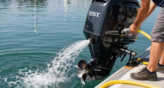 flush outboard engine properly