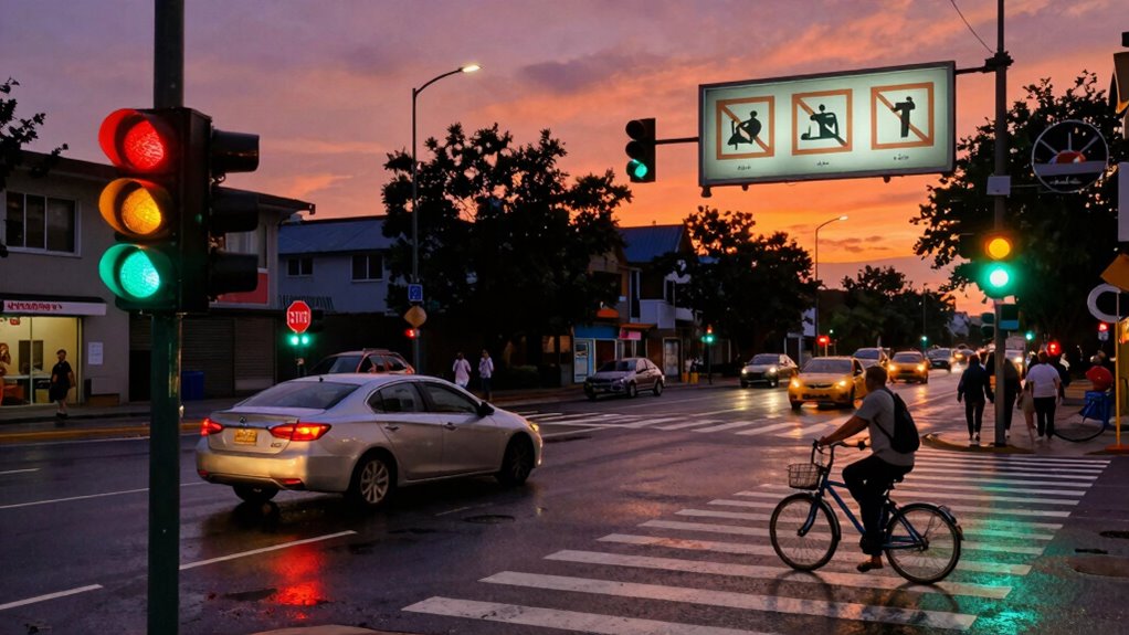 follow traffic signals properly