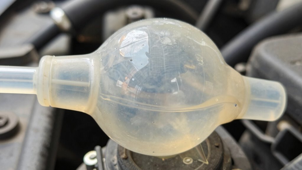 fuel line bulb deterioration