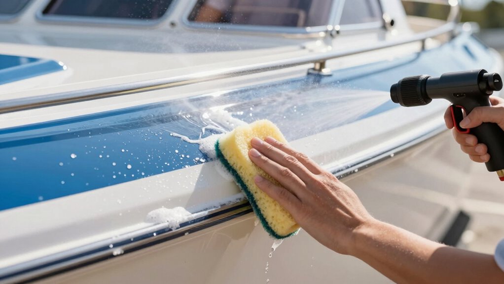gentle boat cleaning techniques