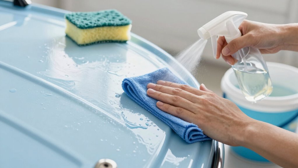 gentle cleaning prevents scratches