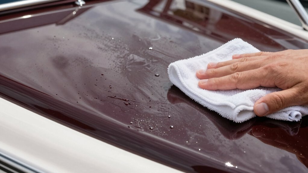 gentle polishing for glossy finish