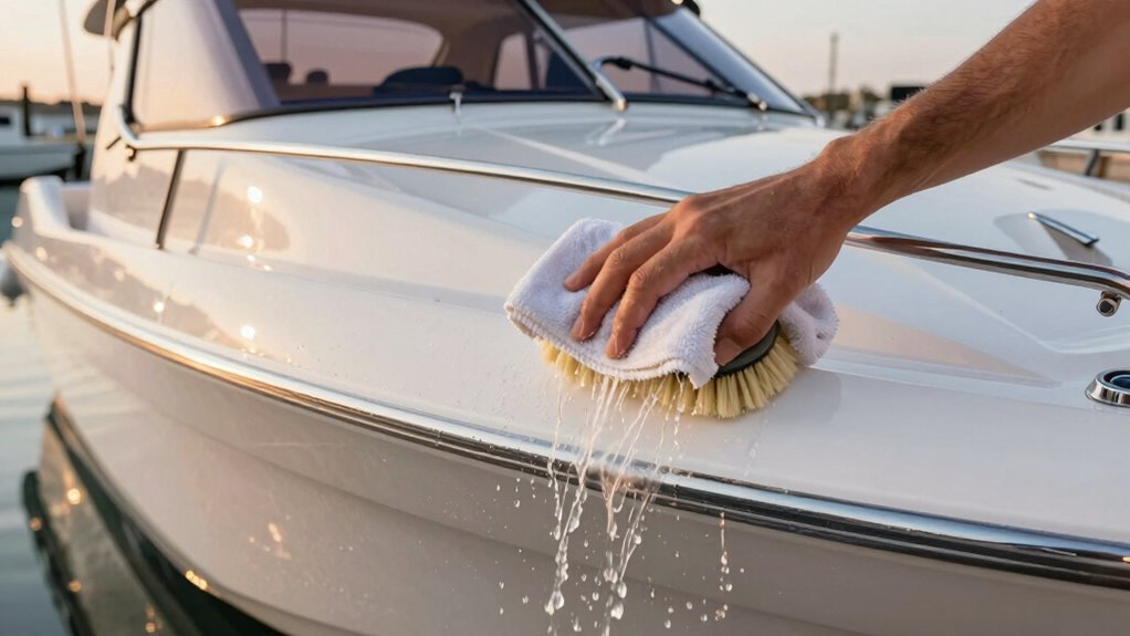 gentle rinsing and drying
