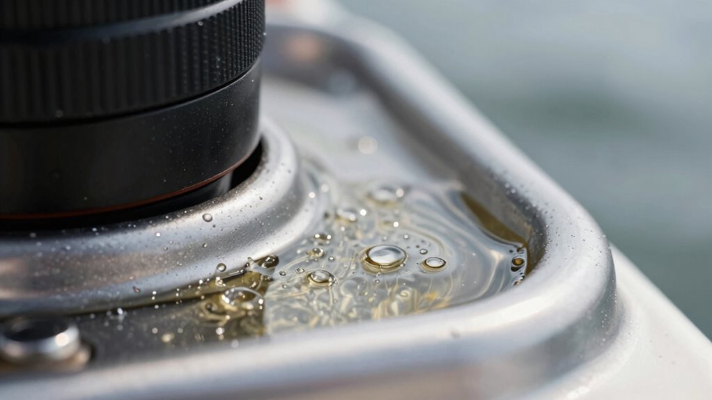 identify milky oil signs