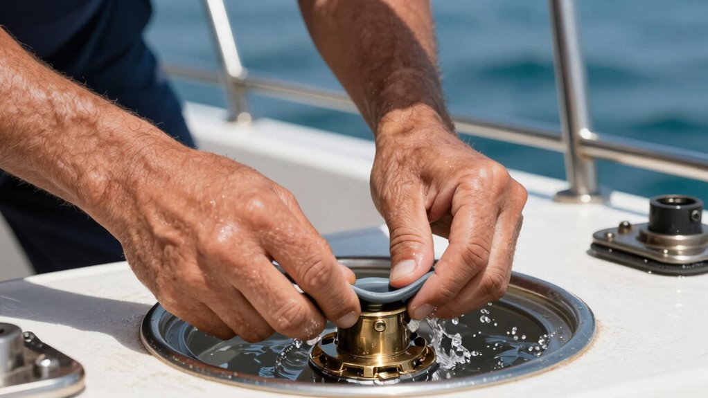 immediate thru hull leak action