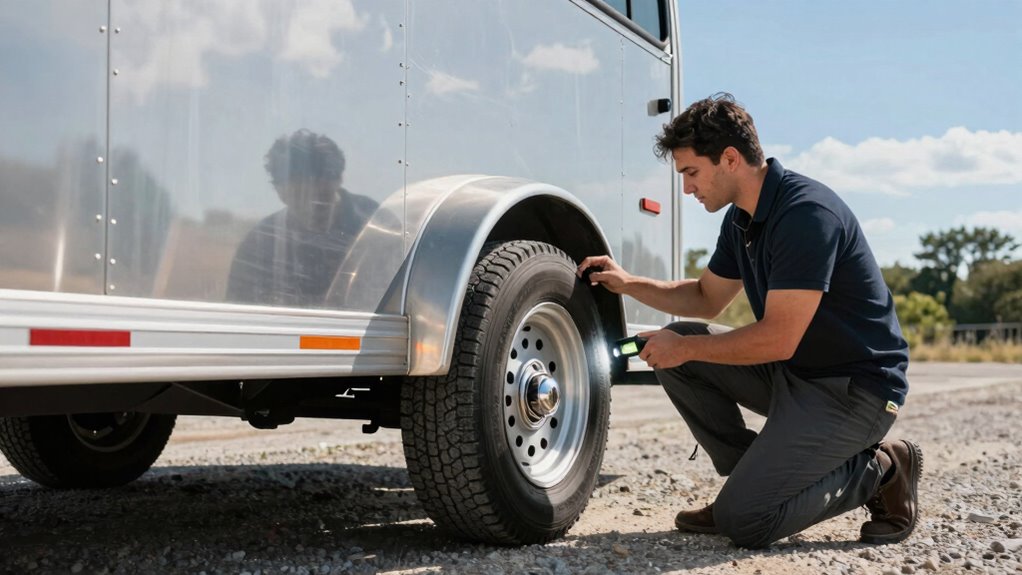 inspect tires and axles