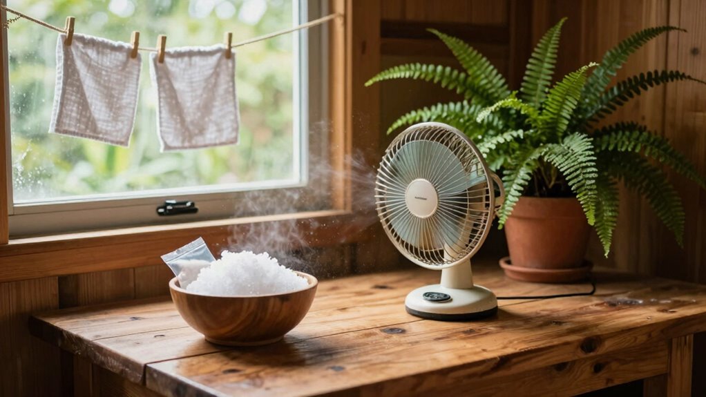 lower cabin moisture naturally