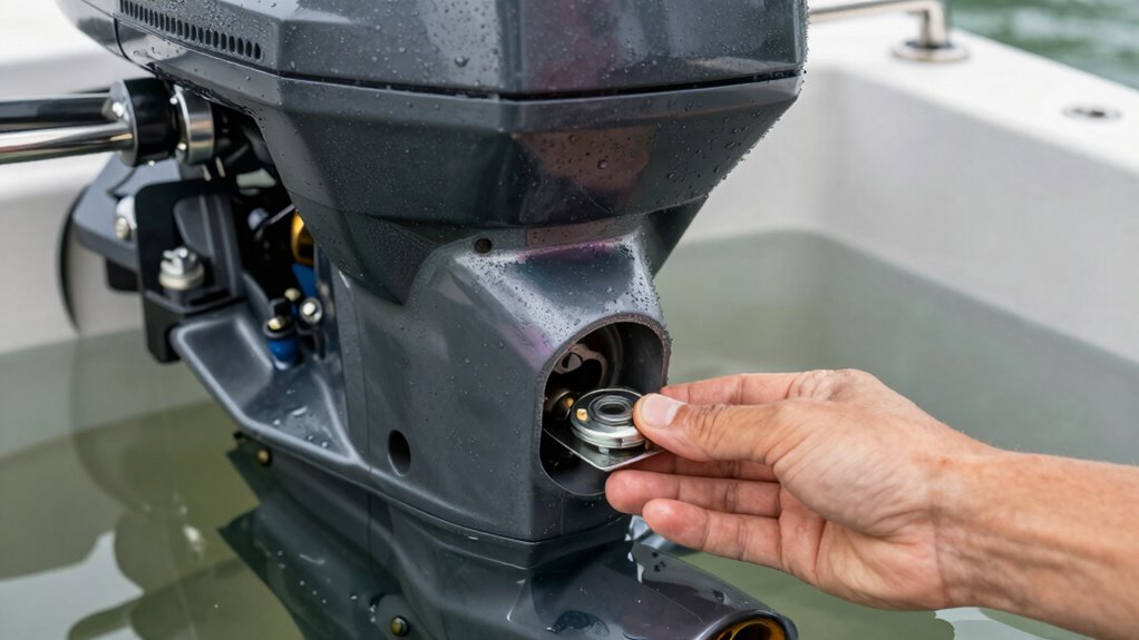 lower unit water prevention