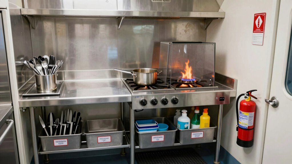marine galley safety hazards