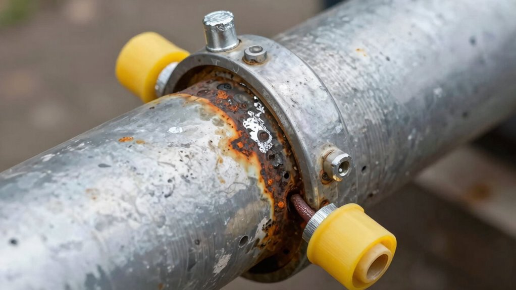 metal contact causes corrosion