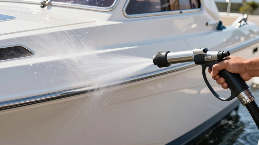 nozzle angles for boat surfaces