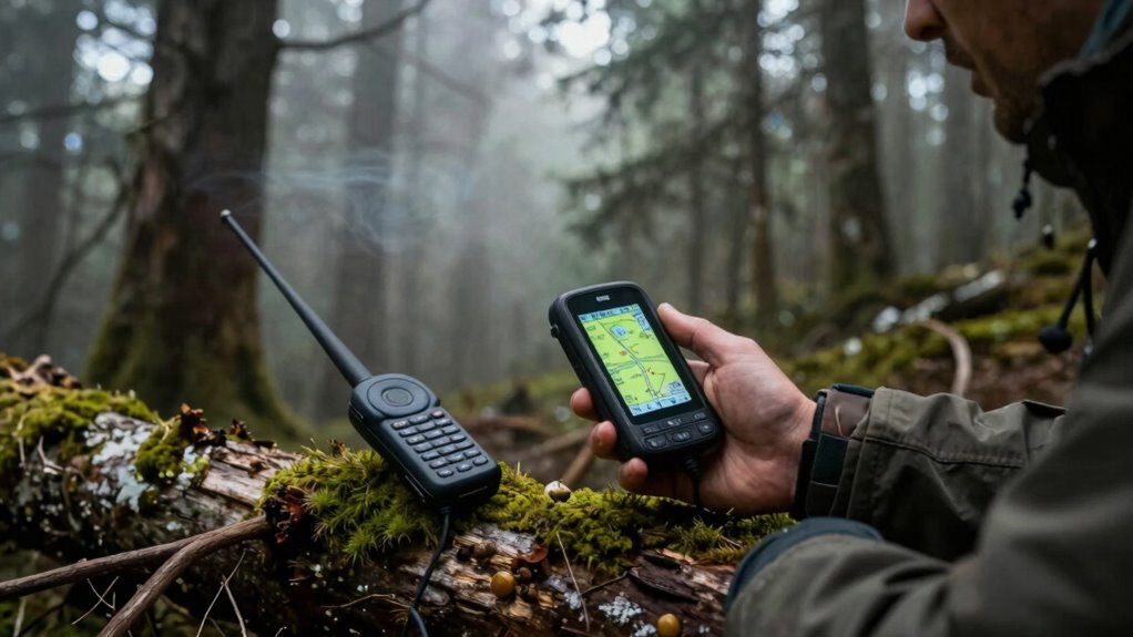 offline maps and satellite communication