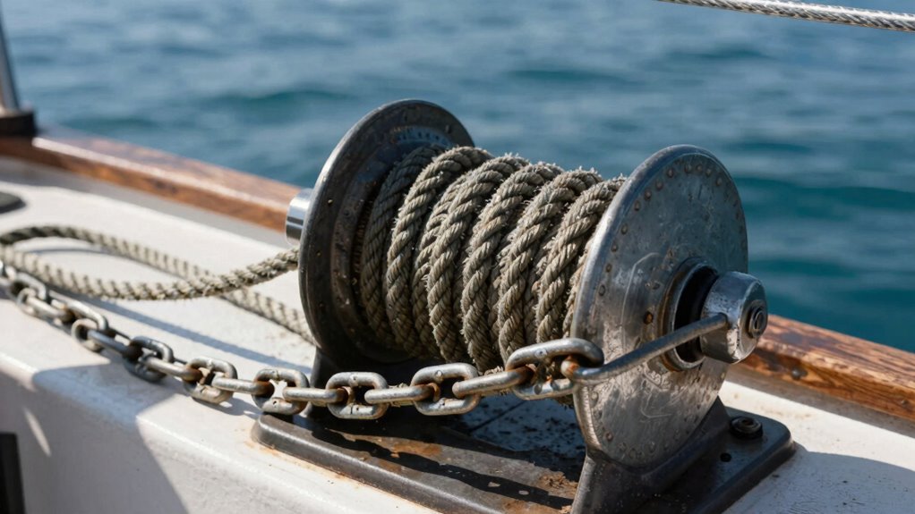 operate windlass with caution