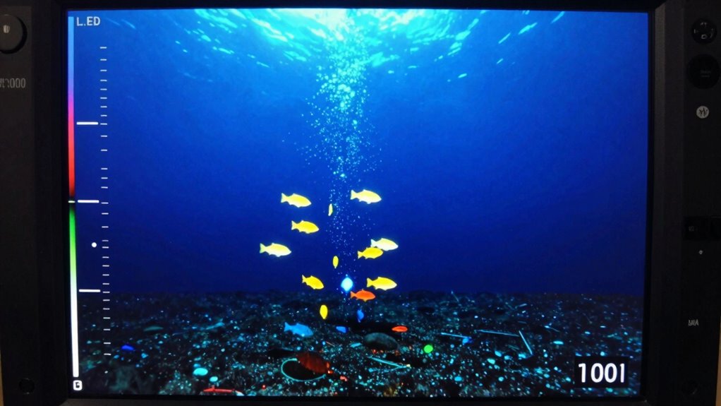 optimize fishfinder depth settings