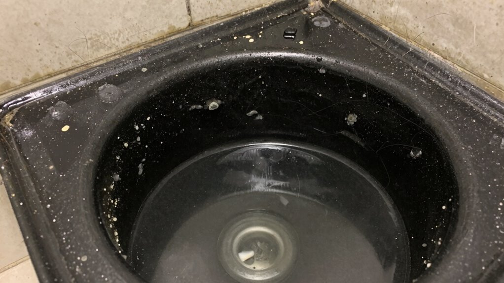 preventing shower sump odor buildup