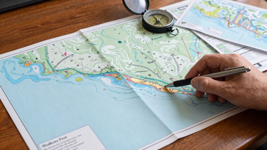 prioritize shallow water routes