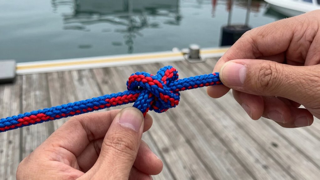 proper knot prevents anchor jams