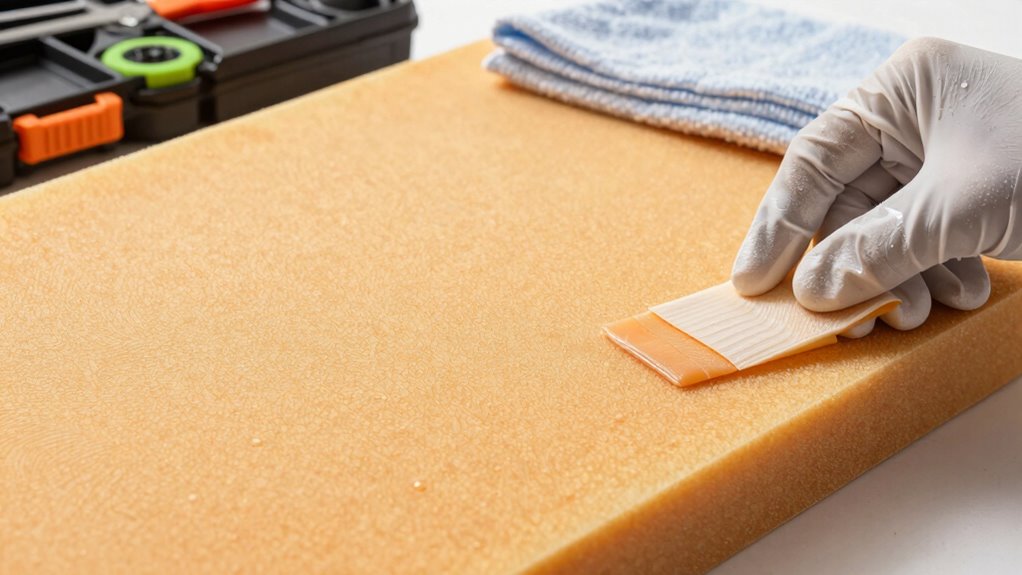 proper surface and adhesive