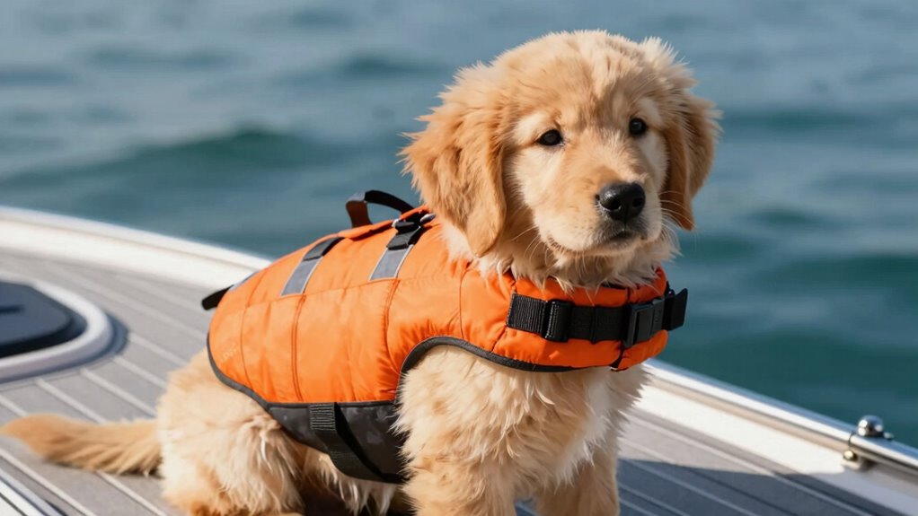 properly fitted pet life jacket