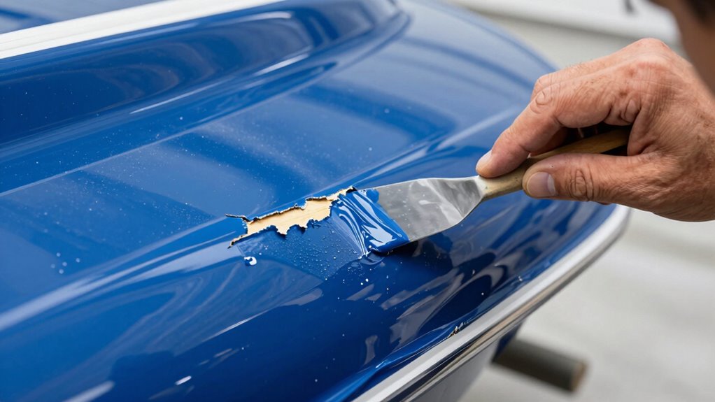 repair gelcoat chips properly