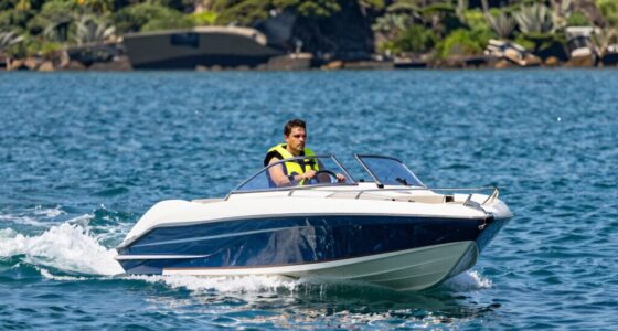 reversing a boat smoothly