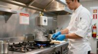 safe cooking in galley