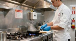 safe cooking in galley