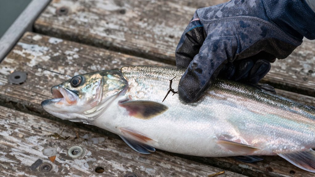 safe fishing hook removal